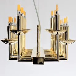 METROPOLITAN gold chandelier