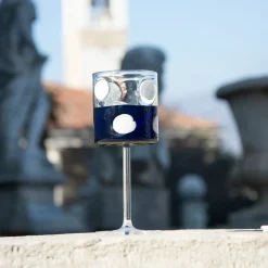 Mezzo & Mezzo Bolle Blue Goblet