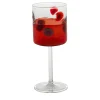 Mezzo & Mezzo Bolle Red Goblet