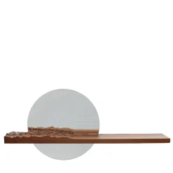 Mezzocielo Topographic Mirror with Shelf by Riccardo Vendramin