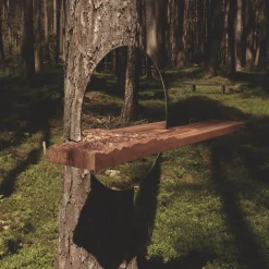 Mezzocielo Topographic Mirror with Shelf by Riccardo Vendramin