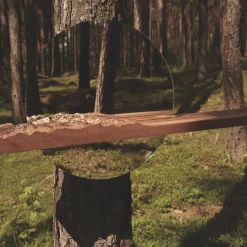 Mezzocielo Topographic Mirror with Shelf by Riccardo Vendramin