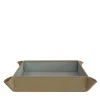 Michelangelo Beige and Gray Empty-Pocket Tray