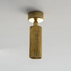 Micro Kyle Pl Gold Brass Ceiling Lamp