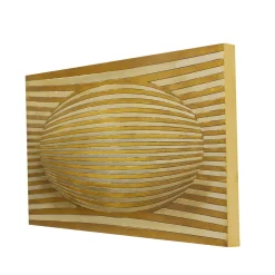 Midnight Wood Engraving with Gold & Silver Leaf by Giuseppe Caiafa