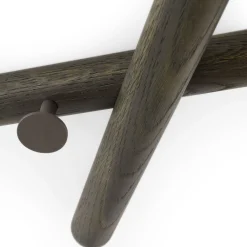 Mikado Laguna Solid Oak Coat Rack