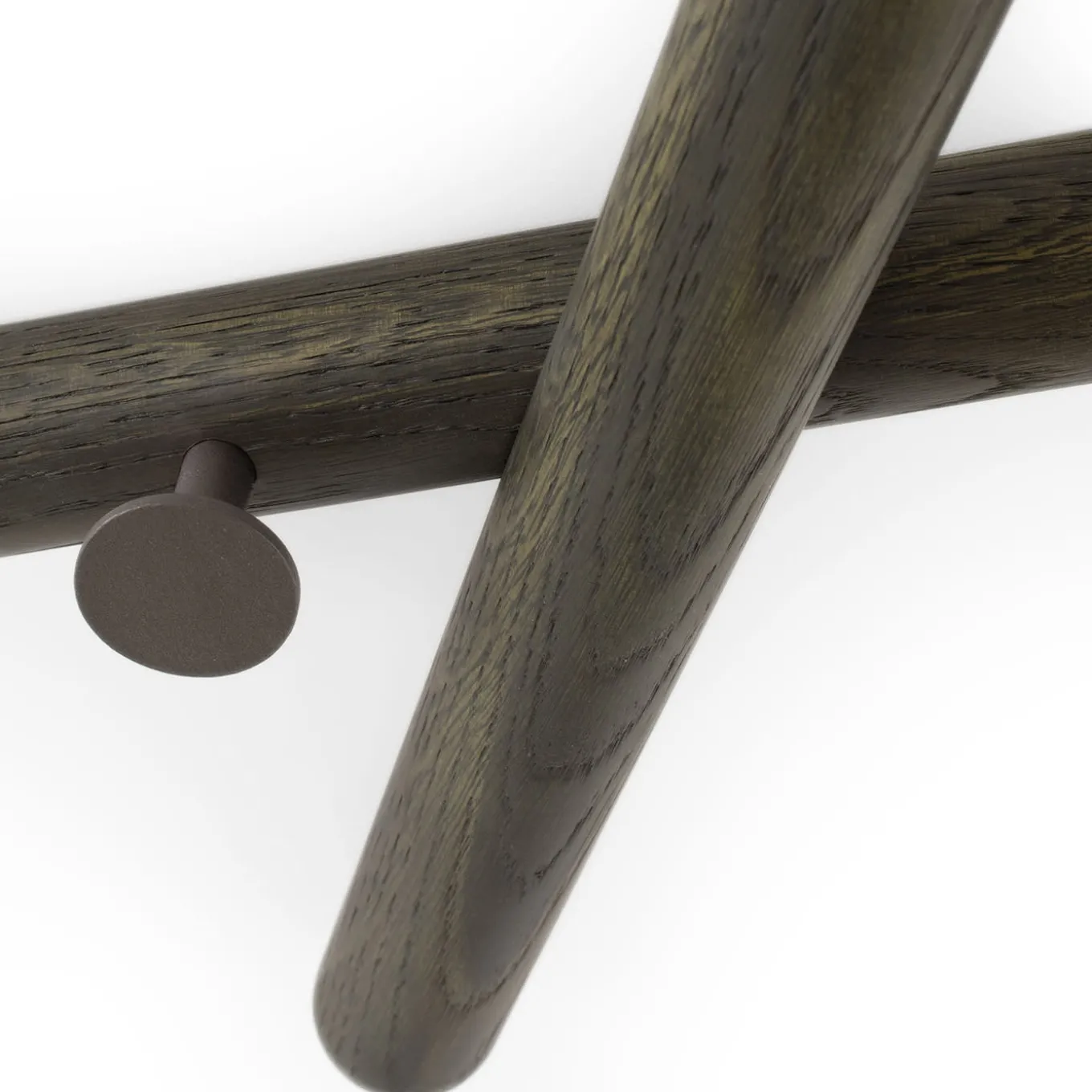 Mikado Laguna Solid Oak Coat Rack