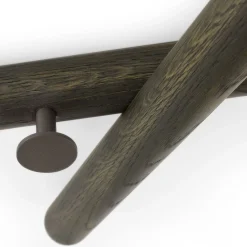 Mikado Laguna Solid Oak Coat Rack