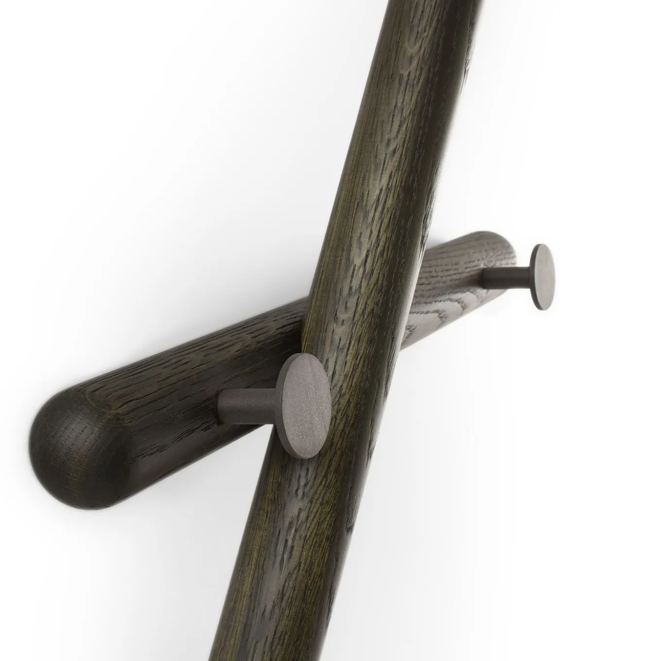 Mikado Laguna Solid Oak Coat Rack