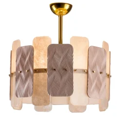 Mikado 6-Light Pink Chandelier
