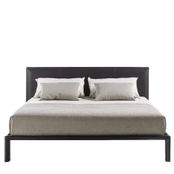 Milano Brown Leather Bed