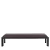 Milano Brown Leather Bench