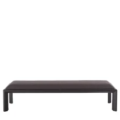 Milano Brown Leather Bench