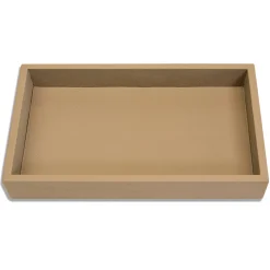 Milano Gray Leather Letter Tray