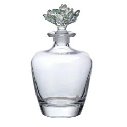 Milano Transparent Bottle with Flower-Shaped Lid
