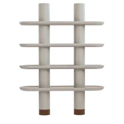 Mina 150 Greige 4-Shelf Bookcase