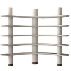 MINA A140 Greige Bookcase