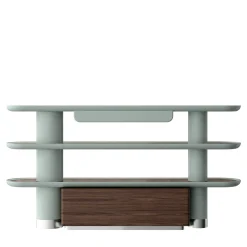 Mina Int4 3-Shelf Pastel Light-Blue Bookcase