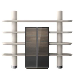Mina Int2 White & Eucalyptus Modular Wall Unit