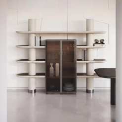 Mina Int2 White & Eucalyptus Modular Wall Unit