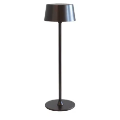 Mina Rechargeable Burnished Brown Finish Metal Table Lamp