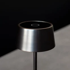 Mina Rechargeable Burnished Brown Finish Metal Table Lamp