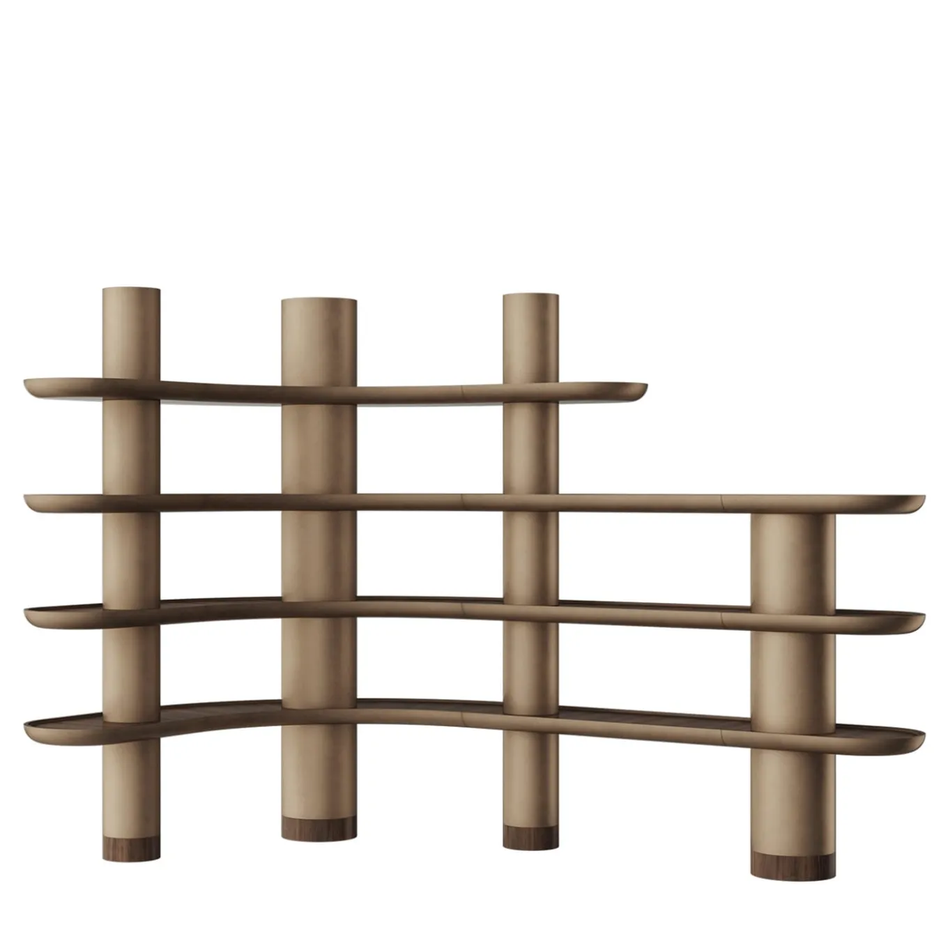 Mina Vintage Bronze Effect Bookcase