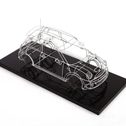 Mini Cooper Metal Wire Sculpture