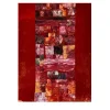 Mini Intarsio Red Velvet Hand-Painted Tapestry