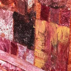 Mini Intarsio Red Velvet Hand-Painted Tapestry