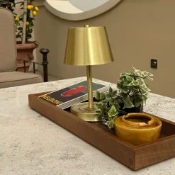 Mini Me Gold Finish Rechargeable Table Lamp