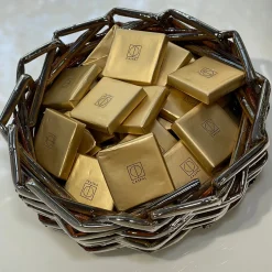 Mini Round Silver Plated Woven Basket