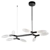 Miox Glass Black Chandelier