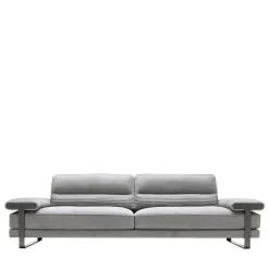 Mirage 4-Seater Gray Nabuk Sofa