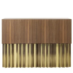 Mirage Vintage Sideboard with Brass Handmade Sculpture