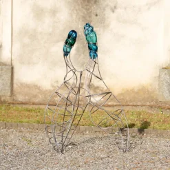 Miss Joushua Metal and Murano Glass Sculpture