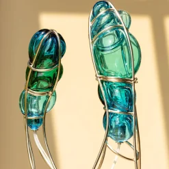 Miss Joushua Metal and Murano Glass Sculpture