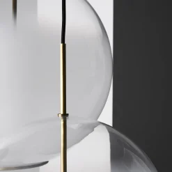 Misty Global Brass Blown Glass Led Pendant Light