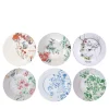 Mix & Match Set of 6 Polychrome Dinner Plates