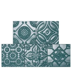 Mix Malachite Set of 24 Square Tiles