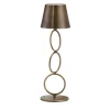 Mizar Rings Antiqued Brass Wireless Table Lamp by Itamar Harari