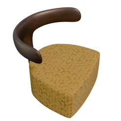 Moby Dick Ash Wood Upholstered Lounge Chair #1