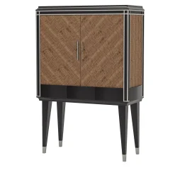Mocha Eucalyptus Wood Bar Cabinet from Studio Privé Collection
