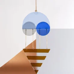 Mojo Artisianal Glass and Brass Amulet