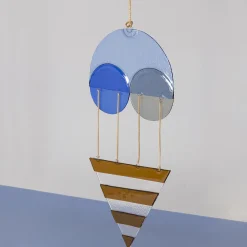 Mojo Artisianal Glass and Brass Amulet