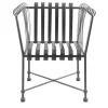 Molle Armchair Gray in Stainless Steel