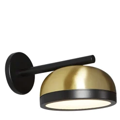 Molly Black and Brass Wall Lamp by Corrado Dotti