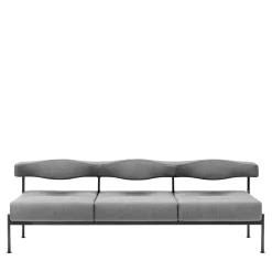 Momo 3 Seater Grey Sofa
