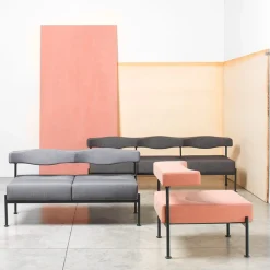 Momo 3 Seater Grey Sofa