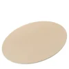 Mondrian Capuccino Beige and Luna White Oval Placemat